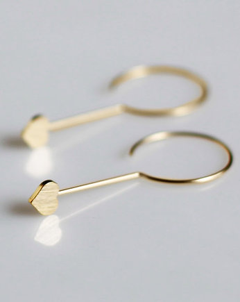 Kolczyki pozłacane Little Heart to Love, Mitsu