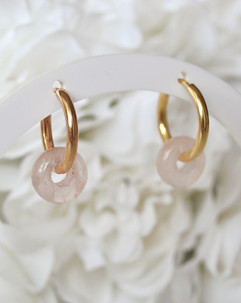 Kolczyki pozłacane Rose, Kamari Jewels