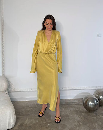 Sukienka Desire gold lyocell, Patchouli