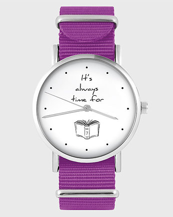 Zegarek - It is always time for a book - amarant, yenoo