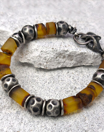 Bursztyny - bransoleta męska, Zofia Gladysz