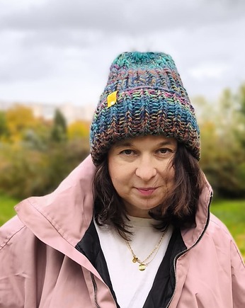 MAXCOLOR zimowa czapka "leśna harmonia", sploteka