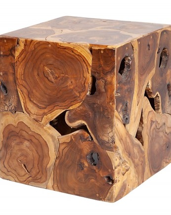Stolik dekoracyjny Massive drewno teakowe 40cm, OSOBY - Prezent dla emeryta