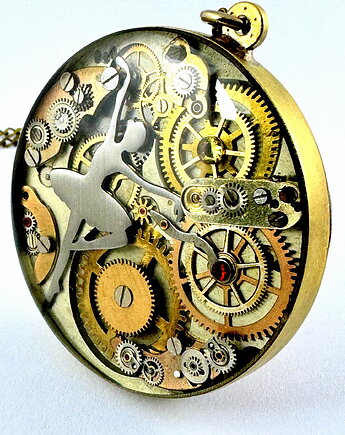 Wisior dwustronny - taniec, baletnica, Lekkość Bytu II (unikat), DROBINY CZASU