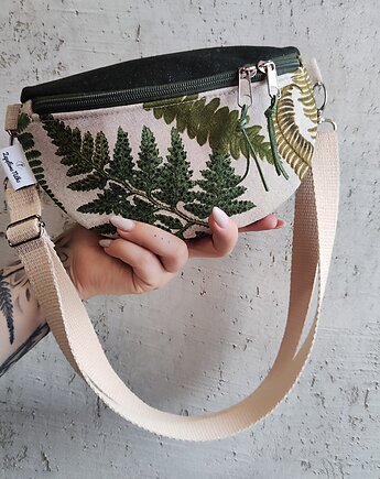 Nerka półksiężyc unikat liście paproci, Zapętlona Nitka