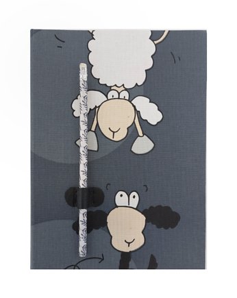 Notes Baranek Shaun 24x17 cm 400 białych stron, Pracownia Introligator Gliwice