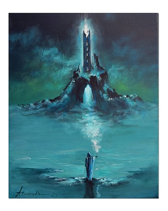 Ad lumen II, obraz realizm bajkowy, obraz surrealizm, Galeriai