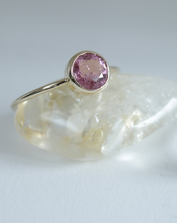 Pierścionek Złoty pieścionek z różowym turmalinem, Tomasz Markowski Biżuteria