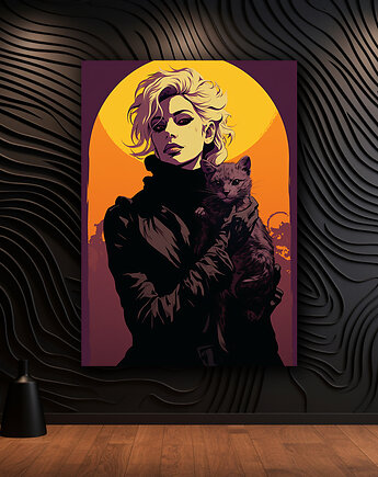 Portret Czarownicy - Plakat - Druk - Czarownica, Wiedźma, Halloween #3, Black Sapphire Art