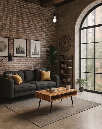 MALME stolik kawowy 100x50 dębowy, Jaku Design