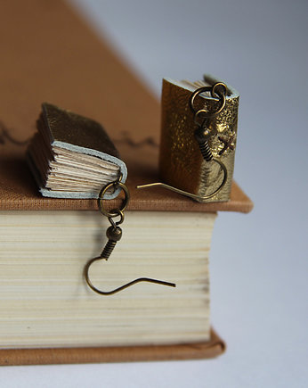 Kolczyki mini książki, OSOBY - Prezent dla Dziewczyny