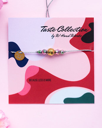 Delikatna Bransoletka Taste z Hematytów na Sznurku, w hand works