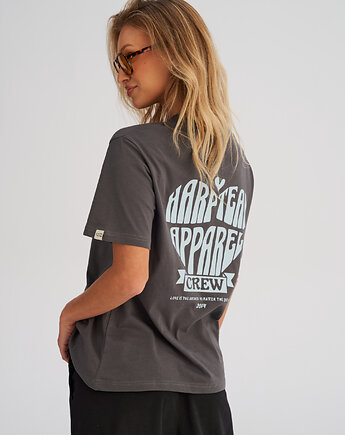 Koszulka damska REGULAR Heart antracyt, HARP TEAM