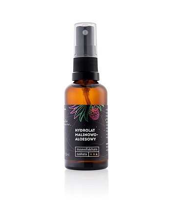 Hydrolat malinowy na wodzie aloesowe 50ml, ManufakturaNatura