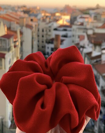Czerwona gumka scrunchie Juicy Red, Volie Line
