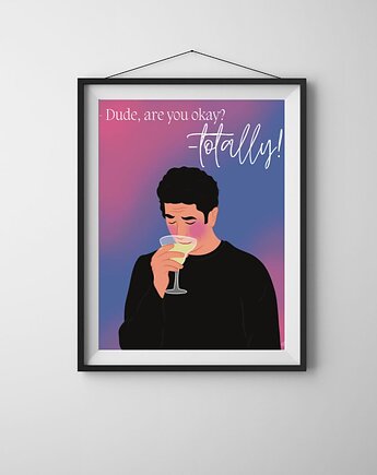 Plakat Ross Przyjaciele, Maya Design