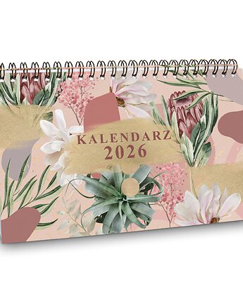 Kalendarz biurkowy 2026 FLORA GARDEN na biurko wolnostojący, Planerum