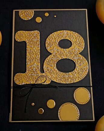 KARTKA A5 z Twoimi życzeniami : glam : 18 urodziny, kaktusia