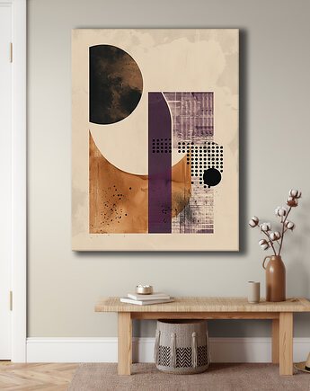 Geometria natury - Obraz na płótnie - Druk Blejtrama, Minimalizm, Loft #69, Black Sapphire Art