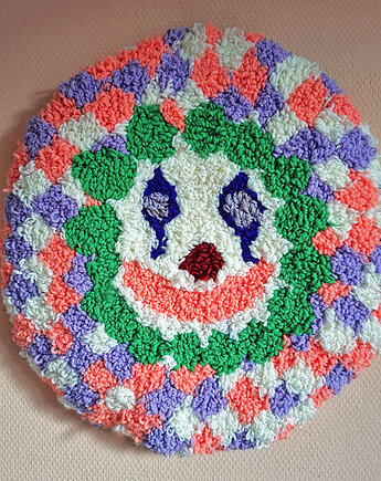 Kilim punch needle AUTOPORTRET, ZeStrychu Handmade