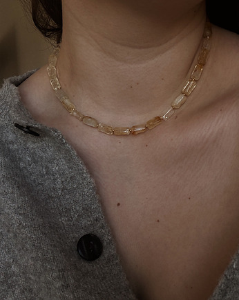 Naszyjnik Cytryn Unikat, Chmolowska Jewellery