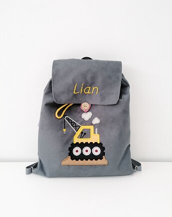 Personalizowany plecak przedszkolaka z dźwigiem, Enitka Sweet Baby Room