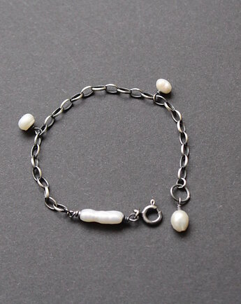 Unikatowa bransoletka - Perły w oksydzie I, fado