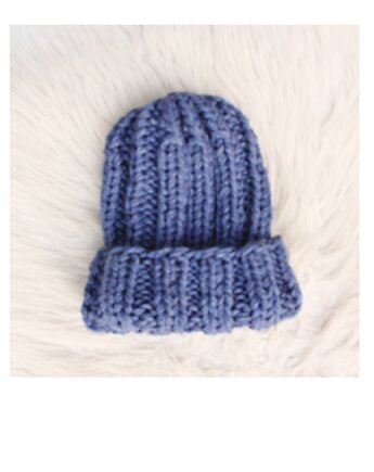 Czapka czunky beanie z wełną, Mademoiselle Patrini