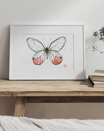 Motyl subtelny, 21x30 cm, A4, JUST ILUST Justyna Małczak