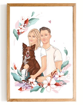 Twój personalizowany bajkowy portret z pupilem, Mijoszka