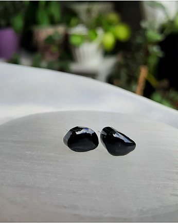 Opływowe czarne sztyfty, Figa handmade accessories