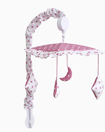 Karuzelka do łóżeczka różowo-białe gwiazdki, Roomee Decor
