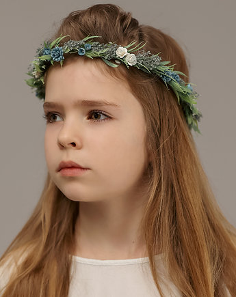 Delikatny wianek na głowę błękit n.30709, Lola White