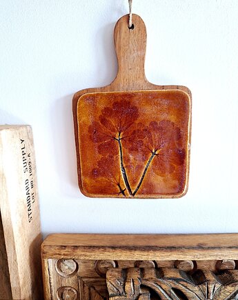 Ceramiczna podstawka zawieszka ścienna, Wooden Love