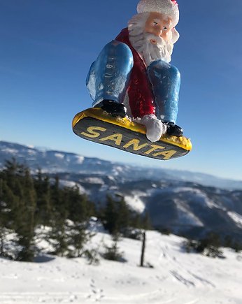 Mikołaj snowboardzista, Max Glass Ornaments