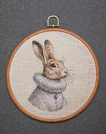 Sir Rabbit,  haft w oprawie 20 cm, Plasun