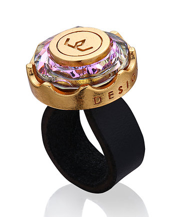 Pierścionek Round Tower Ring in Gold with Vit.Cr., Joccos Design