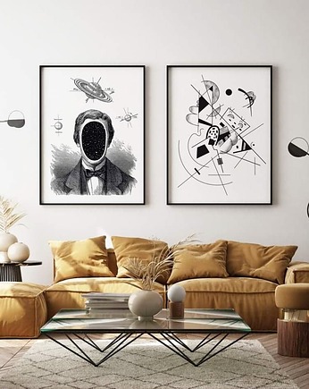 Zestaw plakatów - Kandinsky i Człowiek kosmos, OKAZJE - Prezent na Parapetówkę