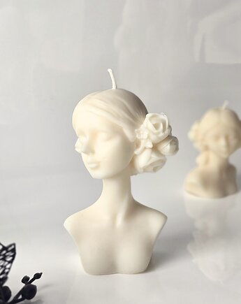 Świeca sojowa dekoracyjna Anthea 15 cm, nejmi candles