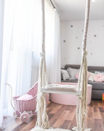 Stylowa huśtawka xSMALL 40 cm na linach, OhSwing