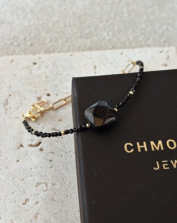 Bransoletka  Onyks i Agat Czarny, Chmolowska Jewellery