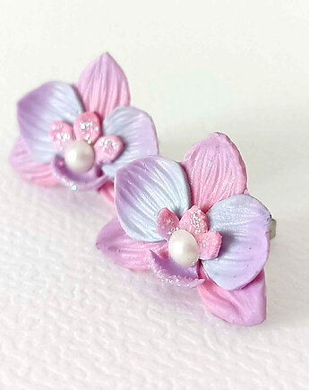 Pastelowe Kolczyki Orchidea, OMIFIMO