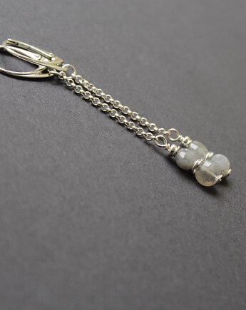 Kolczyki labradorytki na długo, fado