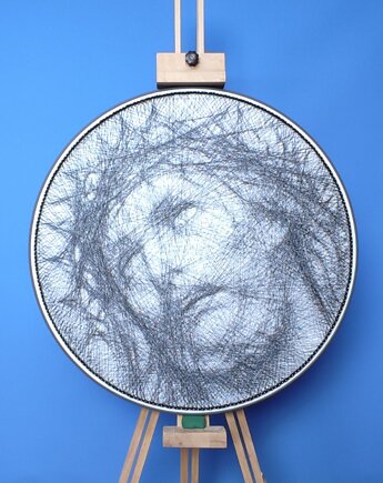 Jezus Chrystus - Fotorealistyczny unikalny Obraz z Nici String Art 60cm, Błażej co ty pleciesz