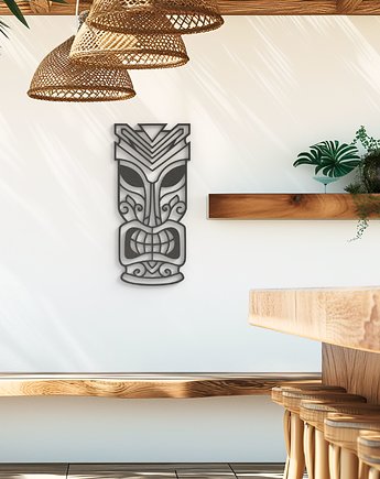 Totem w indiańskim stylu-Tiki-oryginalna dekoracja ścienna, ozdoba salonu, Printerior