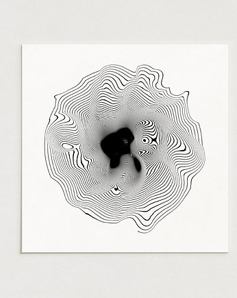 Illusion / Oryginalna grafika / poster print / plakat, Alina Rybacka