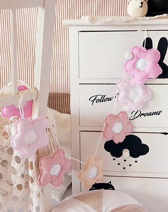 GIRLANDA zawieszka do pokoju dziecka KWIATY KWIATKI wyprawka, Atelier Liliputki