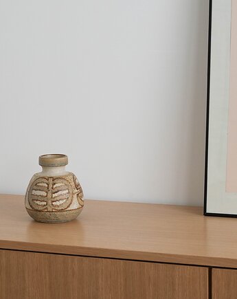 Wazon ceramiczny, duński design, lata 60, produkcja: S, Przetwory design