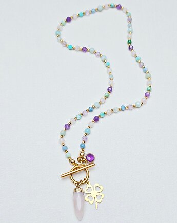 Kolorowy Naszyjnik Wiosenna Łąka