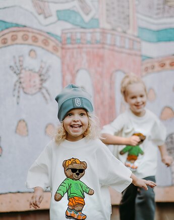 T-shirt oversize Bart Teddy cream, BejbiStory